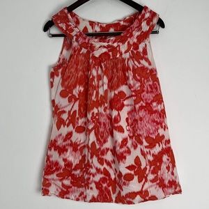 CAbi Red and White Tank Top